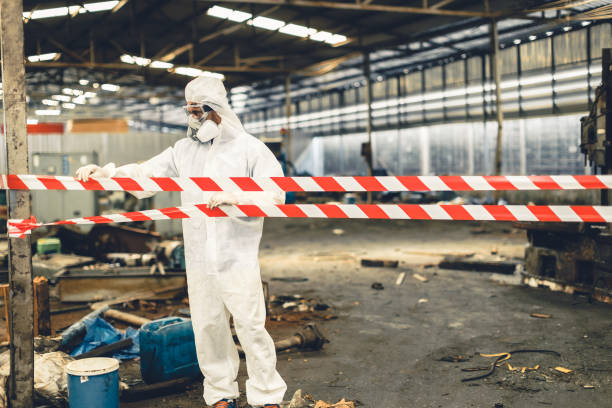 Professional Hoarding Cleanup technician working in Richmond, UT